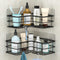 Menbyci Black Shower Caddy Corner Bathroom Shower Shelf, Rust Proof Bathroom Organizer Accessories,