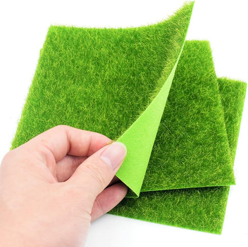 Nice purchase 4 pcs Artificial Moss Simulation Fake Green Plants Grass for Party, Patio, Lawn, DIY Crafts
