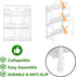 Bathroom Counter Organizer - 3 Tier Foldable Spice Rack Counter Shelf for Bathroom Kitchen Bedroom