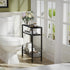 3 DIY Narrow Side Table, Tier End Table with Various Storage Basket, Slim Sofa Side Table for Small Spaces, Skinny