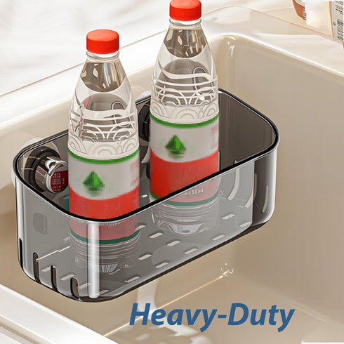 GHYFFF Sponge Holder with Strong Suction Cup, Dish Sponge Caddy Inside Sink Removable,Kitchen Sink Caddy Organizer