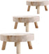 UNIE Round Mini Wooden Stool for Indoor & Outdoor Use