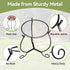8 10 Inch Lily's Home Metal Gazing Ball Stand - Fits to Metal & Glass Garden Gazing Globes - Indoor/Outdoor Ornament