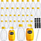 36 Pieces 8/16 oz Honey Bottles Squeeze Honey Bottles Clear Plastic Honey