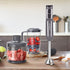 La Reveuse Handheld Immersion Blender, 3 in 1, 300 Watts with Whisk, Mixing Beaker, Food Chopper Attachments