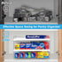 Pantry Organizers and Storage,3 Tiers Expandable Foil and Plastic Wrap Organizer, Adjustable Kitchen Cabinet Shelf Organizer, Shelves Storage Rack for Cabinet Countertop (9.8" To 15.6"L) by Cirhy