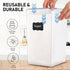 WHITE FEATHER SUPPLIES 2 PC Large Flour Sugar Storage Containers, Leak Proof, BPA Free, Clear Plastic