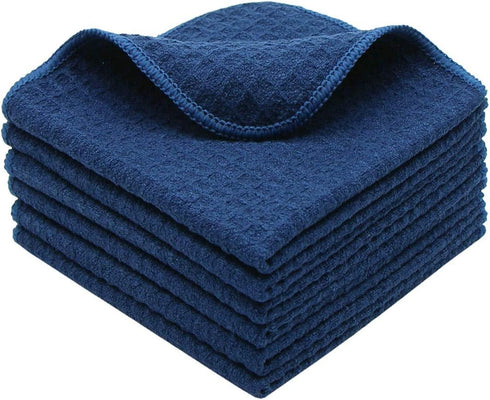 Microfiber Kitchen Cleaning Cloth, Thick Dish Rags Waffle Weave Washcloths, Ultra Absorbent Odor Free 12inch X 12inch