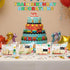24 Set Train Party Favors, Train Birthday Party Supplies, Wood Trains Painting Crafts Kits, Magnets with Card