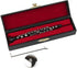 Dselvgvu (5.24") Miniature Clarinet with Stand and Case Mini Musical Instrument Clarinet Replica Collectible Figurines