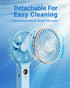 SWEETFULL Handheld Fan, Portable 5000mAh Rechargeable Battery Fan, 6 Speed Wind, Mini Travel Fan with LED Display
