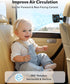 17H 5 360Rotate AMACOOL Baby Stroller Fan, Rechargeable Portable Clip on Fan, Cooling with Speeds, LED Display