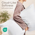 Set of 4 King Size Pillow Protectors with Zipper, 100% Resistant to Stains, Dust & Dirt, Washable Covers