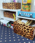 Self Adhesive Vinyl Leopard Print Shelf Liner, Contact Paper for Walls, Cabinets, 17.7X117 Inches