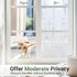 rabbitgoo Window Privacy Film - Frosted Glass Window Film, Decorative Privacy Cling, UV Blocking Static Cling Bathroom
