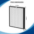 ProHEPA 9000 True HEPA Filters Replacement for VEVA ProHEPA 9000 Air Cleaner, 4 True HEPA + 8 Activated Carbon Filters