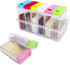 Portable Camper Spice Rack - Plastic Spice Shaker Set of 6 with Lids, Spice Pots Shaker Jars for Kitchen Cooking
