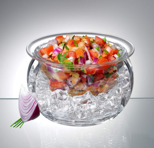 Prodyne Dips on Ice Acrylic Dip Bowl - 16 oz., Clear