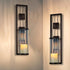 Set of 2 Wall Sconce Candle Holder Metal Wall Decorations for Living Room, Bathroom, Dining Room