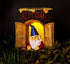 Gnome Welcome Garden House Outdoor Decor Stump with Solar Lights by Bo Toys