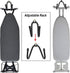 Pmsanzay Ironing Board Hanger, Wall Mount Ironing Board Holder Organizer Rack, Adjustable for Laundry Rooms - Holds 50LB