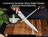 8 Inch Offset Piklohas Resharpenable Bread Knife for Homemade Bread, Serrated Sourdough Knife with Handle, Innovative