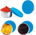 LALASTAR Stainless Steel Condiment Containers with Lids, Leakproof Reusable Lunch Bento Box Sauce Container (4x1.6oz,