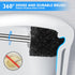 Wsedor 2 Pack, 304 Toilet Brush and Holder Stainless Steel Toilet Brush with Extended and Durable Comfortable Brush