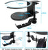 LBTING 2-in-1 Adjustable & 360 Rotating Office Gaming Accessories, Under Desk Headphone Stand, Black