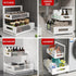 Adjustable Height Under Sink Organizer, 2 Tier Bathroom Storage, Pull Out Cabinet Organizer, White, XL - 1 Pack