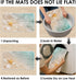 Britimes Bath Mat for Bathroom, Beach Starfish Sea Shell Washable Cover Floor Rug, 18x30 Inches