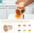 5 SUSTEAS Rotary Cheese Grater with Handle - Vegetable Shredder with Well-designed Blades & Strong Suction Base,Round