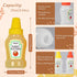 4 25ml RONRONS Pieces Mini Ketchup Bottles for Lunch Box, Salad Dressing Containers Small Condiment Squeeze Bottles