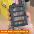 CLVTREBETO 100pcs Anxiety Mini Bookshelf Ornament with Mini Books | Miniature Bookshelf Decor |Shake Away Your Anxiety
