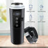 12V/24V 400ml 304 100 DC Car Travel Electric Kettle, Car Heating Mug with Anti-Spill Lid, Leak-proof, Stainless Steel