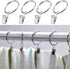16 Pack Curtain Rings with Clips, Window Clip Rings, Hangers for Drapery, Mini 1 Inch Diameter, Fits up to 5/8" Rod,