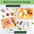 17x12x1 Inch Bamboo Cutting Board for Kitchen, Thickened Chopping Board with Juice Groove & Handles, Large Double Sided