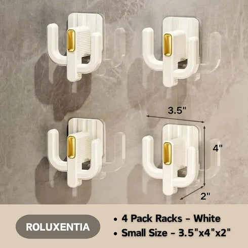 4 Pack Wall Mounted Shoe Rack - Premium Hanging Shoe Organizer Shelf with Sticky Hanging Mounts, Door Shoe Hangers