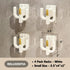 4 Pack Wall Mounted Shoe Rack - Premium Hanging Shoe Organizer Shelf with Sticky Hanging Mounts, Door Shoe Hangers