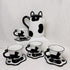 CSZPJLALA Ceramic Cat Tea Set,Cute Cat Paw Tea Mugs And Saucers Set Of
