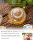 IwaiLoft NEW Glass Teapot with Infuser, Stovetop Safe Tea Kettle, 20OZ Blooming Tea Maker, Pumpkin