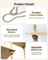 GENTINGBRO Window Plant Shelves Macrame Plant Hanger Floating Shelves Window Sill Shelf for Plants Hanging Plant Stand