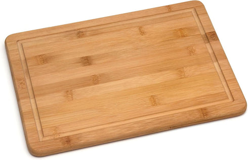 Lipper International Bamboo Wood Kitchen Cutting and Serving Board, Medium, 13-3/4" x 9-3/4"