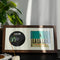 SHAELPII CD Display Frame with Real Glass, Signed Music Disc Wooden Case for