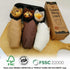 Nordic Paper 100pcs Large Brown Tulip Cupcake Liners for Baking, EU Parchment Paper Muffin Wrappers for Parties