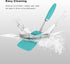 Silicone Spatulas Set Turners Tongs Cooking Utensils Set, High Heat Resistant Kitchen Scraper for Mixing Baking