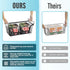 4 Countertop,Kitchen GAOKASE Pcs Stackable Wire Baskets for Pantry Organizers and Storage,Vegetable Fruit Basket