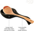 OGGI Ceramic Spoon Rest - Spoon Holder for Stove Top & Countertop, Black Kitchen Decor