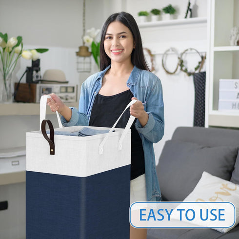 75L HomeHacks Rolling Laundry Basket with Wheels, Collapsible & Waterproof Laundry Hamper, Mobile Clothes Hamper