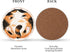 Staruby Set 6 4 Inch, Coasters Absorbent Ceramic Coaster Drink Coasters with Cork Back Sleepy Cats of Round Coaster Non